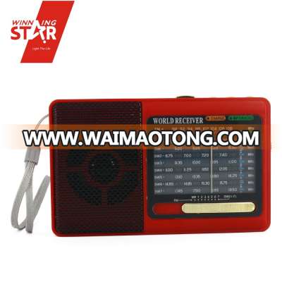 New USB/TF/DC FM mini radio receiver FM radio with earphone and MP3